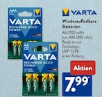 Aktuelles Recharge Accu Power AA Angebot bei ALDI SÜD in Duisburg ab 7,99 €