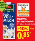 Frische Vollmilch im Angebot bei Lidl in Wuppertal Frische Vollmilch Angebote von Milbona bei Lidl Wuppertal für 0,85 €