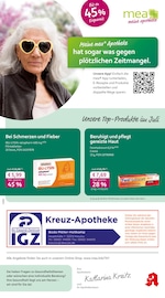 Aktueller mea - meine apotheke Apotheke Prospekt in Kreuzau und Umgebung, "Unsere Juli-Angebote" mit 4 Seiten, 01.07.2025 - 31.07.2025