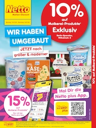 Netto Marken-Discount Prospekt für Berlin mit 2 Seiten Netto Marken-Discount Prospekt "10% auf Molkerei-Produkte" für Berlin, 2 Seiten, 13.07.2026 - 18.07.2026