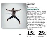 Calogero x - UNIVERSAL MUSIC dans le catalogue E.Leclerc