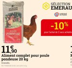 Promo Aliment complet pour poule pondeuse 20 kg à 11,90 € dans le catalogue Espace Emeraude à Bannalec