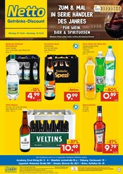 Aktueller Netto Marken-Discount Prospekt mit Cola, "ZUM 8. MAL IN SERIE HÄNDLER DES JAHRES FÜR WEIN, BIER & SPIRITUOSEN", Seite 1