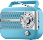 Radio Vintage Alimentation Piles et Secteur Bleue - Muse - Intermarché Hyper à Grenoble Radio Vintage Alimentation Piles et Secteur Bleue - Muse en promo chez Intermarché Hyper Grenoble à 19,99 €