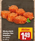 REWE Steinkirchen - Würzig scharfe Schweine Filet- Medaillons Angebot im Prospekt Würzig scharfe Schweine Filet- Medaillons bei REWE im Steinkirchen Prospekt für 1,49 €