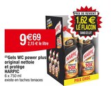 (2) Gels WC power plus original nettoie et protège - HARPIC en promo chez Cora Villiers-le-Bel à 9,69 €