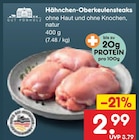 Hähnchen-Oberkeulensteaks im Angebot bei Netto Marken-Discount in Gera Hähnchen-Oberkeulensteaks Angebote von GUT PONHOLZ bei Netto Marken-Discount Gera für 2,99 €