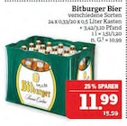 Aktuelles Bitburger Bier Angebot bei Marktkauf in Erlangen ab 10,99 €