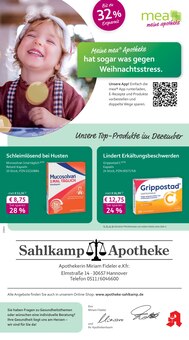 mea - meine apotheke Prospekt der Woche "Unsere Dezember-Angebote" Seite 1, 01.12.2025 bis 31.12.2025 für Hannover Aktueller mea - meine apotheke Prospekt "Unsere Dezember-Angebote" Seite 1 von 4 Seiten für Hannover