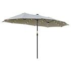 Outsunny Sonnenschirm mit Solar-LED-Leuchte bunt Metall B/H/L: ca. 265x240x450 cm für 119,99 € bei POCO im Angebot Outsunny Sonnenschirm mit Solar-LED-Leuchte bunt Metall B/H/L: ca. 265x240x450 cm im aktuellen POCO Prospekt