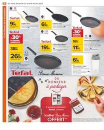 Prix et réduction Tefal dans le prospectus Carrefour en cours Offre Tefal dans le catalogue Carrefour du moment à la page 16