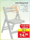 Holz-Klappstuhl Angebote bei Zimmermann Wolfsburg für 14,99 €