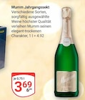Jahrgangssekt Angebote von Mumm bei GLOBUS Braunschweig für 3,69 €