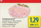 Truthahnaufschnitt Angebote bei diska Hof für 1,29 €