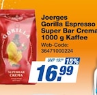 Aktuelle Kaffee Angebote bei expert in Gera Aktuelles Gorilla Espresso Super Bar Crema Kaffee Angebot bei expert in Gera ab 16,99 €