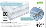 Polycarbonat-Hohlkammerplatte von Gutta für 49,99 € bei Hellweg im Angebot Polycarbonat-Hohlkammerplatte von Gutta im aktuellen Hellweg Prospekt