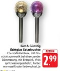 Echtglas Solarleuchte warmweiß Angebote von Gut & Günstig bei E center Konstanz für 2,99 €