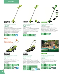 Prix et réduction Ryobi dans le prospectus Jardiland en cours Offre Ryobi dans le catalogue Jardiland du moment à la page 92