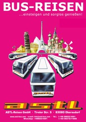 Aktueller ASTL-Reisen Reise Prospekt in Wasserburg und Umgebung, "BUS-REISEN" mit 15 Seiten, 17.11.2025 - 16.12.2025
