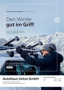 Volkswagen Prospekt für Uetze: Den Winter gut im Griff, 1 Seite, 01.01.2022 - 28.02.2022