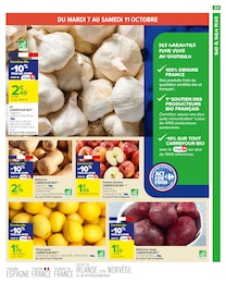 Prix et réduction Pomme Bio dans le prospectus Carrefour Market en cours Offre Pomme Bio dans le catalogue Carrefour Market du moment à la page 25