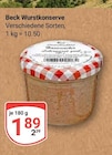 Wurstkonserve im Angebot bei GLOBUS in Wetzlar Wurstkonserve Angebote von Beck bei GLOBUS Wetzlar für 1,89 €