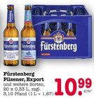 Pilsener im Angebot bei E center in Baden-Baden Pilsener Angebote von Fürstenberg bei E center Baden-Baden für 10,99 €