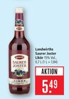 Saurer Joster Likör Angebote von Landwirths bei Marktkauf Lörrach für 5,49 €