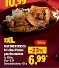 Frisches Putengeschnetzeltes im Angebot bei Lidl in Coesfeld Frisches Putengeschnetzeltes Angebote von METZGERFRISCH bei Lidl Coesfeld für 6,99 €