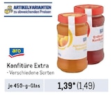 Konfitüre Extra von aro im aktuellen Metro Prospekt für 1,49 €