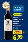 Crianza DOCA, Rotwein, trocken Angebote von 5 OROS bei Lidl Koblenz für 6,99 €