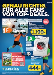 Fernseher im EURONICS Prospekt in Menden Aktueller EURONICS Prospekt mit Fernseher, "GENAU RICHTIG. FÜR ALLE FANS VON TOP-DEALS.", Seite 1