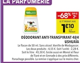 Déodorant anti-transpirant 48H - Ushuaïa - Supeco à Courbevoie Déodorant anti-transpirant 48H - Ushuaïa en promo chez Supeco Courbevoie à 1,10 €