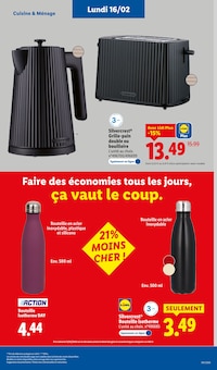Promotion Bouteille dans le prospectus Lidl, valable du 16/02/2026 au 19/02/2026 Promo Bouteille dans le catalogue Lidl du moment à la page 3