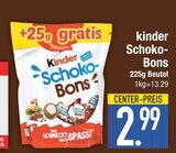 Schoko-Bons von kinder im aktuellen EDEKA Prospekt für 2,99 €