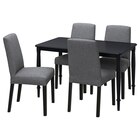 Aktuelles Tisch und 4 Stühle schwarz/Gunnared mittelgrau Angebot bei IKEA in Mönchengladbach ab 428,96 €