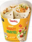 Wrap poulet crudités sauce césar - NETTO en promo à 2,19 € chez Netto Wrap poulet crudités sauce césar - NETTO dans le catalogue Netto