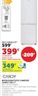 Réfrigérateur combine 355 L - Candy en promo chez Super U Noisy-le-Sec à 349,00 €