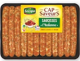 Saucisse à l'italienne tomate origan ou saucisse chorizo ou chipolatas à la provençale Cap Saveurs - Socopa en promo chez Super U Saucisse à l'italienne tomate origan ou saucisse chorizo ou chipolatas à la provençale Cap Saveurs - Socopa dans le catalogue Super U