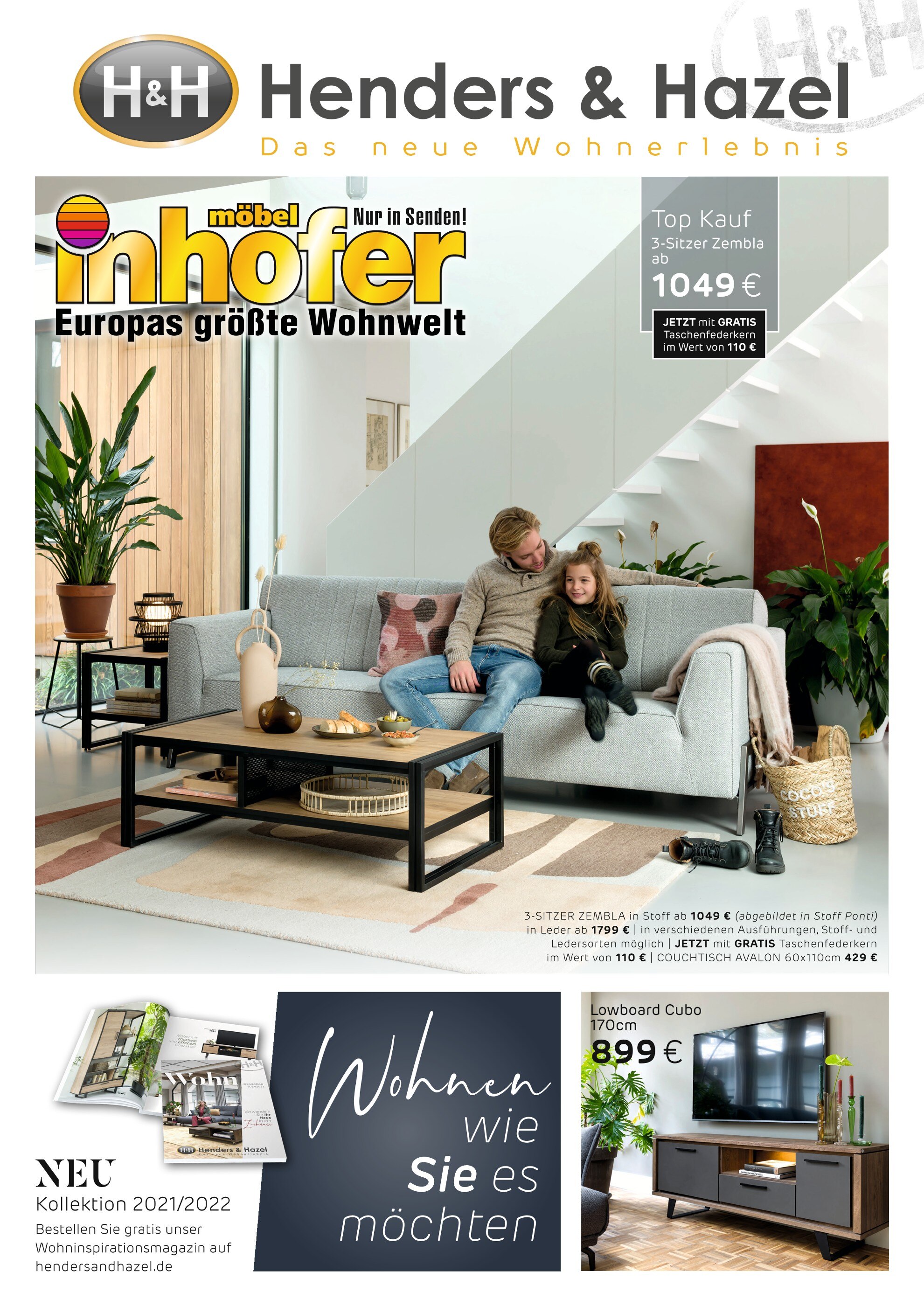 Möbel Inhofer Prospekt für Walldürn mit 8 Seiten Möbel Inhofer Prospekt für Walldürn: "Henders & Hazel", 8 Seiten, 01.10.2021 - 14.11.2021