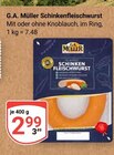 Schinkenfleischwurst mit Knoblauch Angebote von G.A. Müller bei GLOBUS Wiesbaden für 2,99 €