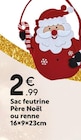 Promo Sac feutrine Père Noël ou renne à 2,99 € dans le catalogue Maxi Bazar à Paris