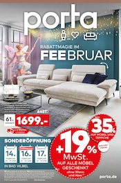 Aktueller porta Möbel Möbel & Einrichtung Prospekt in Weilrod und Umgebung, "RABATTMAGIE IM FEE-BRUAR" mit 24 Seiten, 08.02.2026 - 21.02.2026