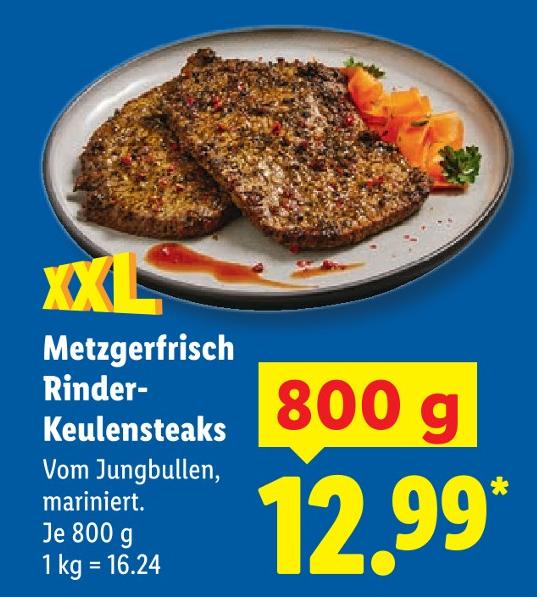 Metzgerfrisch Rinder-Keulensteaks