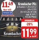 Aktuelle Krombacher Angebote bei E center in Marl Aktuelles Pils Angebot bei E center in Marl ab 11,49 €