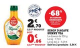 Sirop d'Agave - SUNNY VIA dans le catalogue U Express