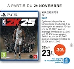 Nba 2k25 ps5 à 23,77 € dans le catalogue E.Leclerc