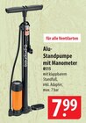Alu-Standpumpe mit Manometer Angebote von Prophete bei famila Nordost Stralsund für 7,99 €