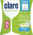 Spülmaschinen-Tabs Classic Angebote von claro bei dm-drogerie markt Saarlouis für 4,95 €