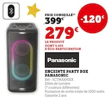 Enceinte Party Box - Panasonic en promo chez Super U Enceinte Party Box - Panasonic dans le catalogue Super U